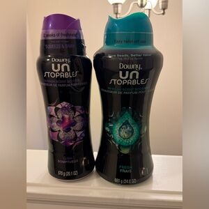 Downy Unstopables Beads Bundle - Lush 20 Oz & Fresh 24 Oz - Both New/Unopened